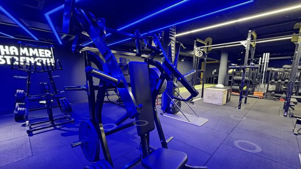 Illustration Fitness Park : Chest Press assise Hammer Strength