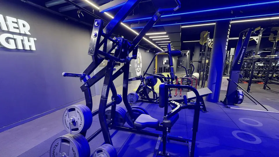 Illustration Fitness Park : Lat Pull Down Iso Lateral Hammer Strength