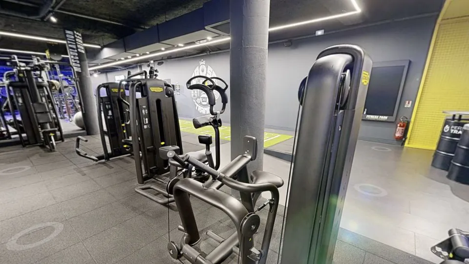 Illustration Fitness Park : Low Row Technogym