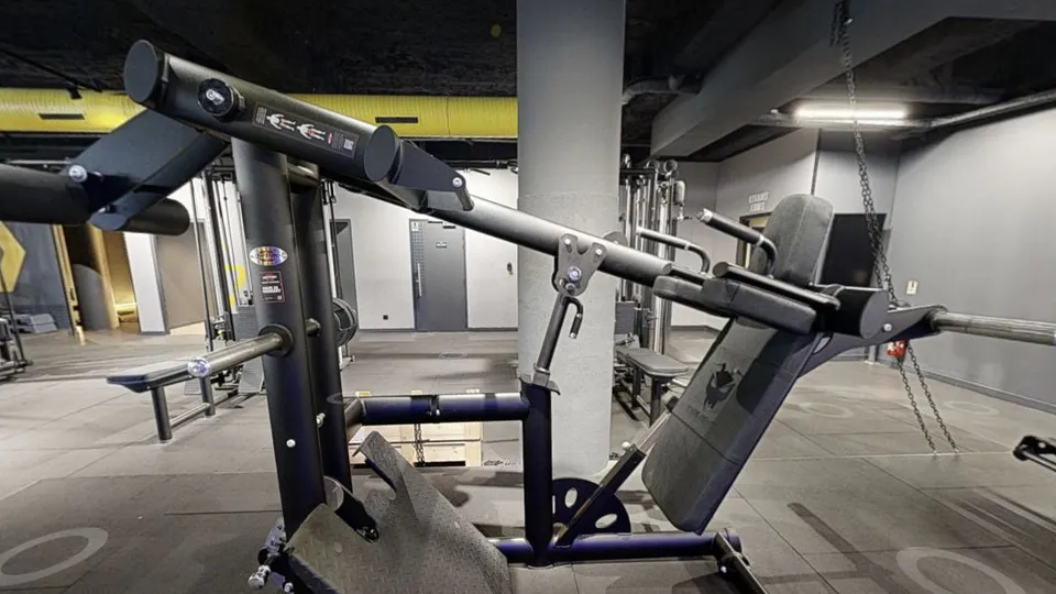 Illustration Fitness Park : Pendulum Squat Gym 80